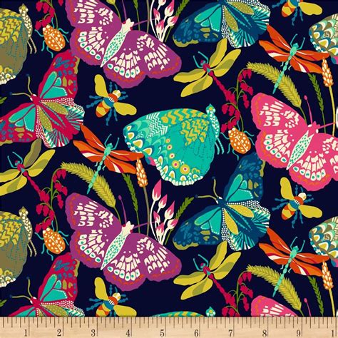 navy metallics butterfly dance quilt fabric|Butterfly Dance Fabric .